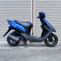 レッツ2 メタリックブルー 2スト原付 バイクの画像