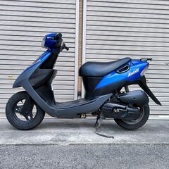 レッツ2 メタリックブルー 2スト原付 バイクの画像
