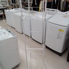 リユースのサカイ栃木店★ジモティ割あり★  ランドリーラック ホワイト W65×D30×H151.5 クリーニング済み TC10025の画像