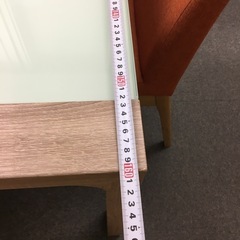 【値下げ中☆】机　ガラス机　テーブル　　天板160㎝×90㎝の画像