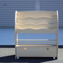 0801-19　木製マガジンラック