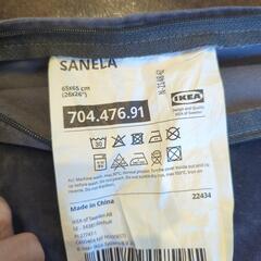 IKEA　65×65 クッションカバー　ブラックの画像