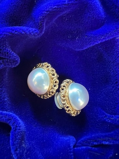 18k真珠イヤリング