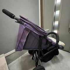 エアバギー ベビーカー 紫、パープルの画像