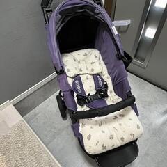 エアバギー ベビーカー 紫、パープルの画像