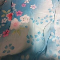 130センチ子供ゆかた浴衣お祭り夜店盆踊り花火大会にの画像