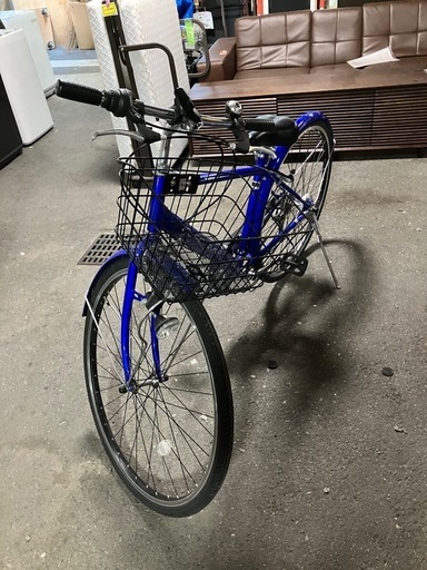 ☆値下げ☆ロ 2507-808 ESCRIME 27インチクロスバイク 6段変速 ブレーキOK タイヤの空気少し抜けています カゴ・ライト付き 店頭では空気を入れることはできません 中古