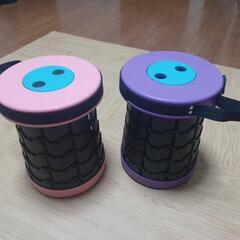 折りたたみ椅子　二つセットの画像