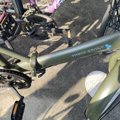 折りたたみ 20インチ6段ギア付 自転車 中古動作品の画像