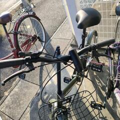 折りたたみ 20インチ6段ギア付 自転車 中古動作品の画像