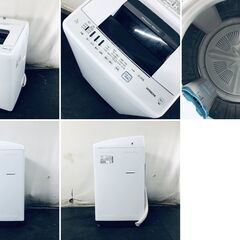 ID:sg220245 日立 HITACHI 洗濯機 一人暮らし 大きめ 中古 2021年製 全自動洗濯機 7.0kg ホワイト 送風 乾燥機能付き NW-70F(W)  【リユース品：状態A】【送料無料】【設置費用無料】の画像