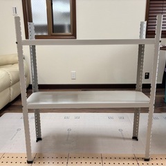 スチールラック　グレー色の画像