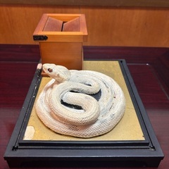 干支　蛇　賽銭箱付置物　の画像