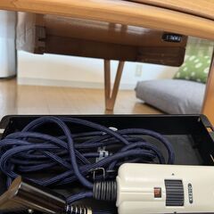 家具の里　丸型こたつ オーク材 ナチュラル　＋こたつ布団セットの画像
