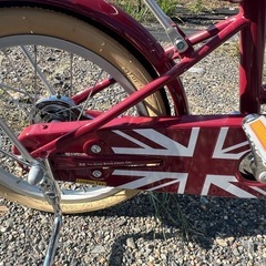 子供車16インチ自転車　redの画像