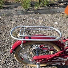 子供車16インチ自転車　redの画像