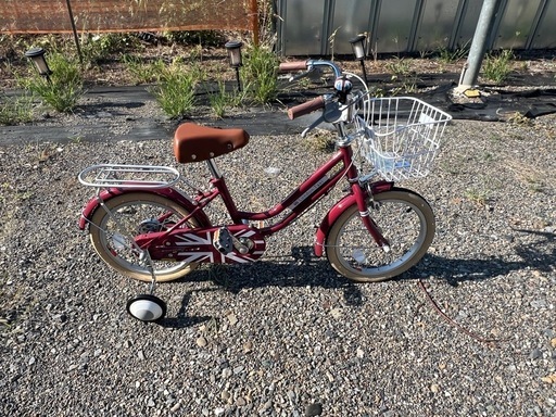 子供車16インチ自転車　red
