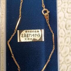 0731-290 ネックレス　天然化石　アンモナイトの画像