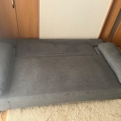 ソファベット　3人掛け　グレーの画像