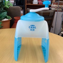美原店 ひえーる クールアイス かき氷器 手動　ブルー　日本製の画像