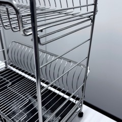 水切りラック　ステンレス製の画像
