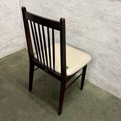 【カリモク】刈谷木工 ダイニングチェア 木製 椅子 オールドカリモク 当時物 アンティーク レトロ 国産家具 チェア 和風家具 ⑥ Y1984の画像
