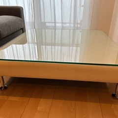 ローテーブル　　おしゃれ　ガラステーブル　の画像