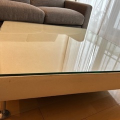 ローテーブル　　おしゃれ　ガラステーブル　の画像