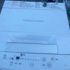 TOSHIBA 洗濯機　4.5kg 2019年製　【訳アリ品】の画像