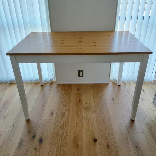 未開封 IKEA LERHAMN ダイニングテーブル レールハムン 限定特価!! 【IKEA】廃番 レールハムン ダイニングテーブル 4人