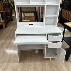 ジモティー割引🏷️【ジャングルジャングル 岸和田和泉インター店】PCデスク ホワイト  和泉市 堺市 岸和田市 泉大津市 高石市 泉北郡熊取町の画像