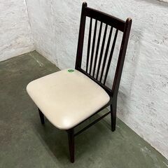 【カリモク】刈谷木工 ダイニングチェア 木製 椅子 オールドカリモク 当時物 アンティーク レトロ 国産家具 チェア 和風家具 ⑧ Y1986の画像