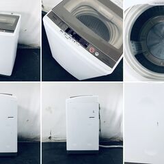 ID:sg220250 アクア AQUA 洗濯機 一人暮らし 大きめ 中古 2017年製 全自動洗濯機 7.0kg ホワイト 送風 乾燥機能付き AQW-GV700E  【リユース品：状態B】【送料無料】【設置費用無料】の画像