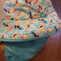 お話し中！キッズ　日除けつき帽子の画像
