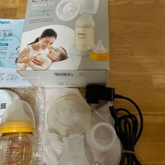 【取引中】電動搾乳機　アダプター付きの画像