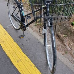 リサイクルショップどりーむ鹿大前店　No.317　自転車　27インチ　ライト・カゴ付き♪　すぐ乗って帰れますよ(≧▽≦)の画像