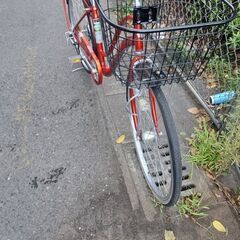 リサイクルショップどりーむ鹿大前店　No.321　自転車　26インチ　ママチャリ　切り替え・ライト・カゴ付き　お手頃価格🎵の画像