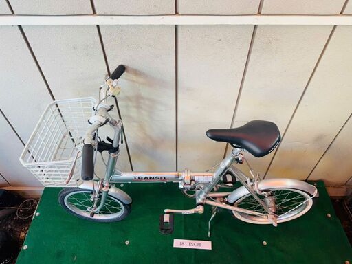 【中古】TRANSIT シルバー 折りたたみ自転車 整備済み TRANSIT 折り畳み ・中古自転車 052801 (TMTサイクル) 仙台の
