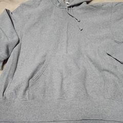 ♠　GU 　パーカー　グレー　裏起毛　サイズXL　メンズ 　レディースの画像