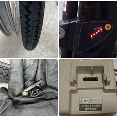 【電動自転車】Panasonic ビビ 26インチ 前タイヤ、チューブ、リムバンド新品 パナソニック 電動アシスト 自転車の画像