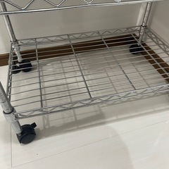 【４段メタルラック】アイリス　天板2枚付きの画像