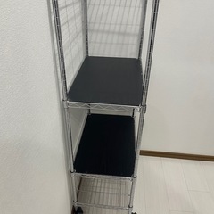 【４段メタルラック】アイリス　天板2枚付きの画像