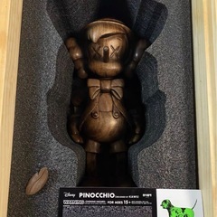KAWS PINOCCHIO & JIMINY CRICKET 木 カリモク OriginalFake MEDICOM TOY カウズ ピノキオ オリジナルフェイク メディコムの画像
