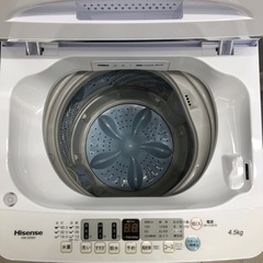 安心の6ヶ月間保証付き!! 洗濯機 Hisense 2021年製 4.5kgの画像