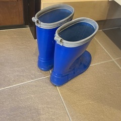 長靴　ブルー　Mサイズの画像