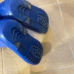 長靴　ブルー　Mサイズの画像