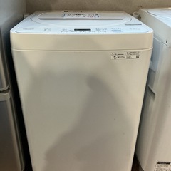 新生活を始める方🌸✨SHARP 4,５㎏ 2021年製 ES-GE４E  白 洗濯機の画像