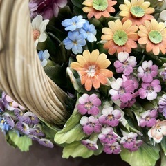 【ジャングルジャングル岸和田和泉インター店】カポティモンテ フラワーバスケット 陶花 置物 雑貨 和泉市 堺市 岸和田市 泉大津市 高石市 泉北郡熊取町（の画像