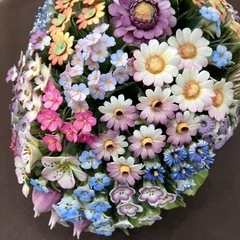 【ジャングルジャングル岸和田和泉インター店】カポティモンテ フラワーバスケット 陶花 置物 雑貨 和泉市 堺市 岸和田市 泉大津市 高石市 泉北郡熊取町（の画像