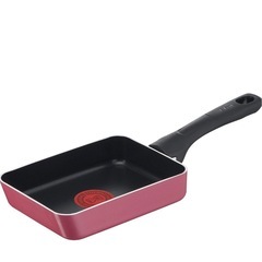 ティファール 玉子焼き器 12×18cm レッド ガス火専用　フライパン　卵焼き器の画像